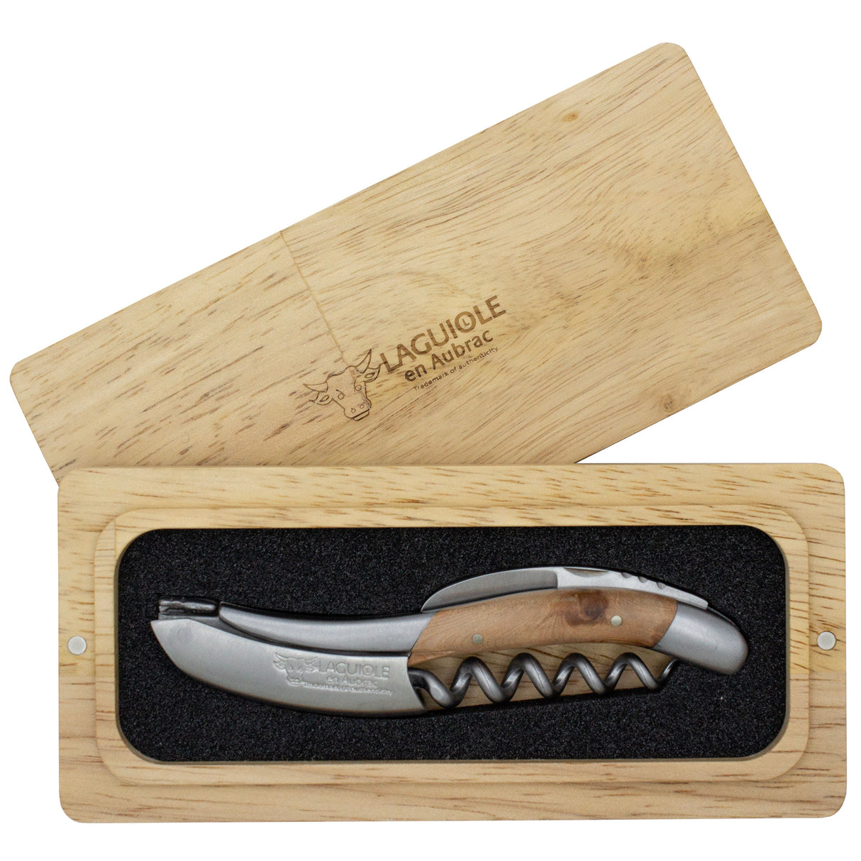 Laguiole en Aubrac Sommelier Corkscrew Juniper Wood Handle