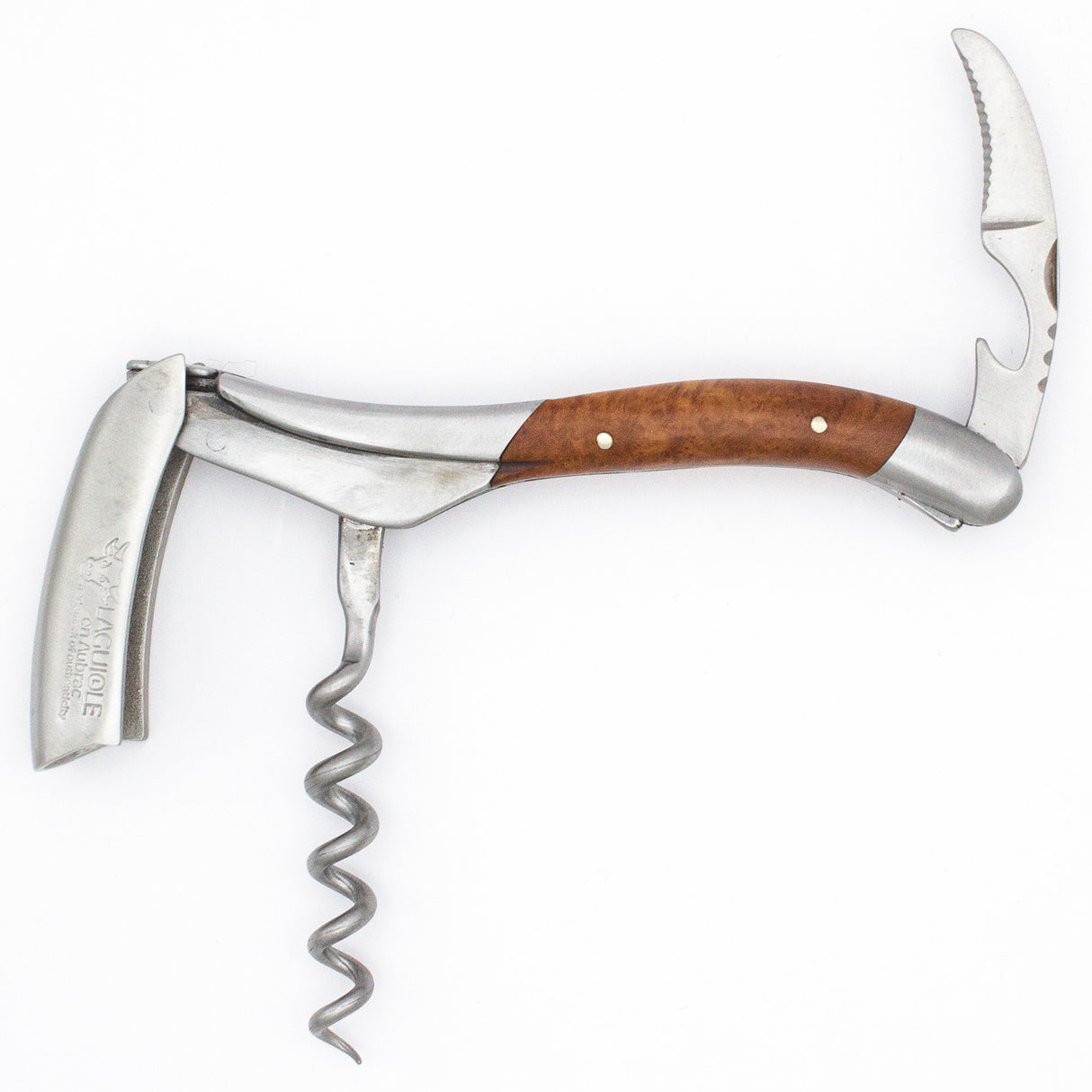 Laguiole En Aubrac Sommelier Corkscrew Briar Root Wooden Handle