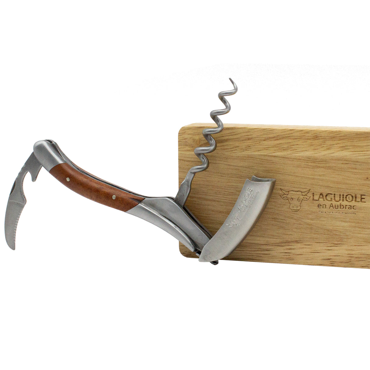 Laguiole en Aubrac Sommelier Corkscrew Briar Root Wooden Handle