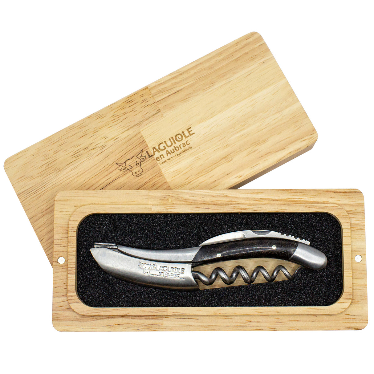 Laguiole En Aubrac Sommelier Corkscrew Ebony Wood Handle