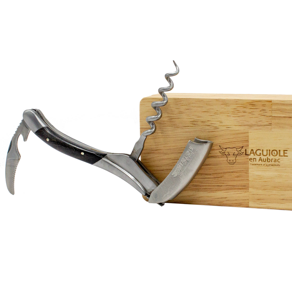 Laguiole En Aubrac Sommelier Corkscrew Ebony Wood Handle