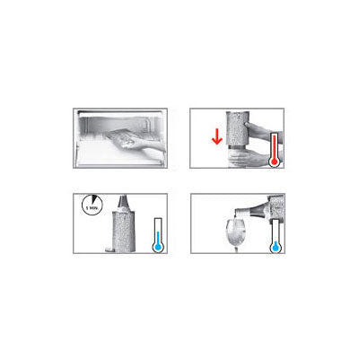 Vacu Vin Rapid Ice Wine Cooler Sleeve - Silver