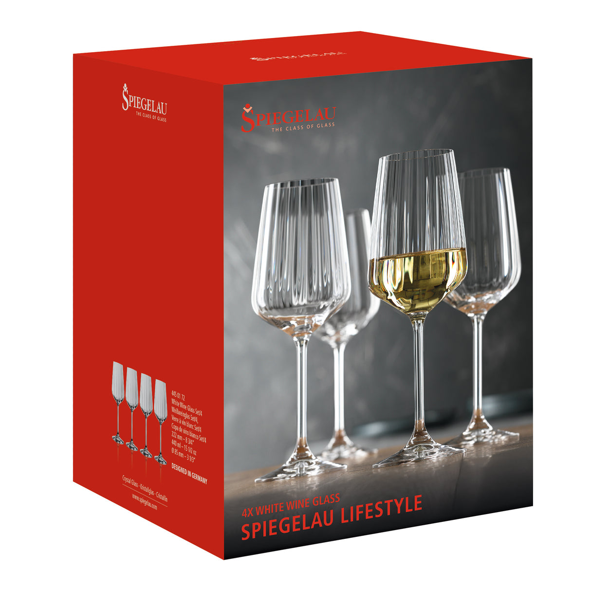 Spiegelau Lifestyle White Wine Glass Set Of 4