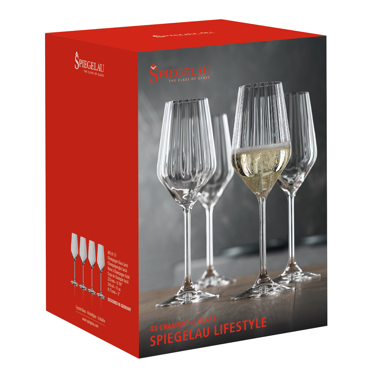 Spiegelau Lifestyle Champagne Sparkling Wine Glass Set Of 4