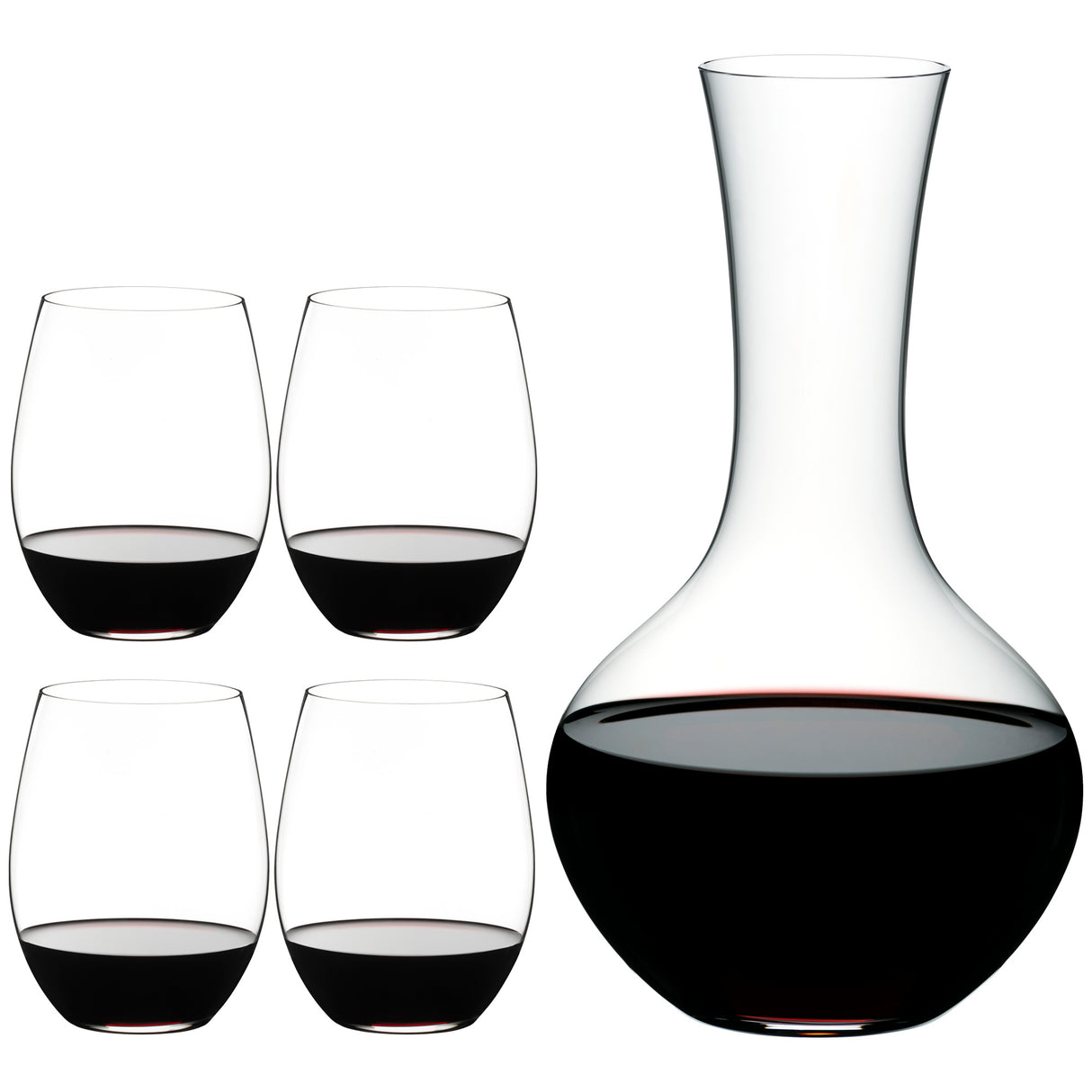 Riedel O Range Stemless Cabernet Glass + Syrah Wine Decanter - 5414/30