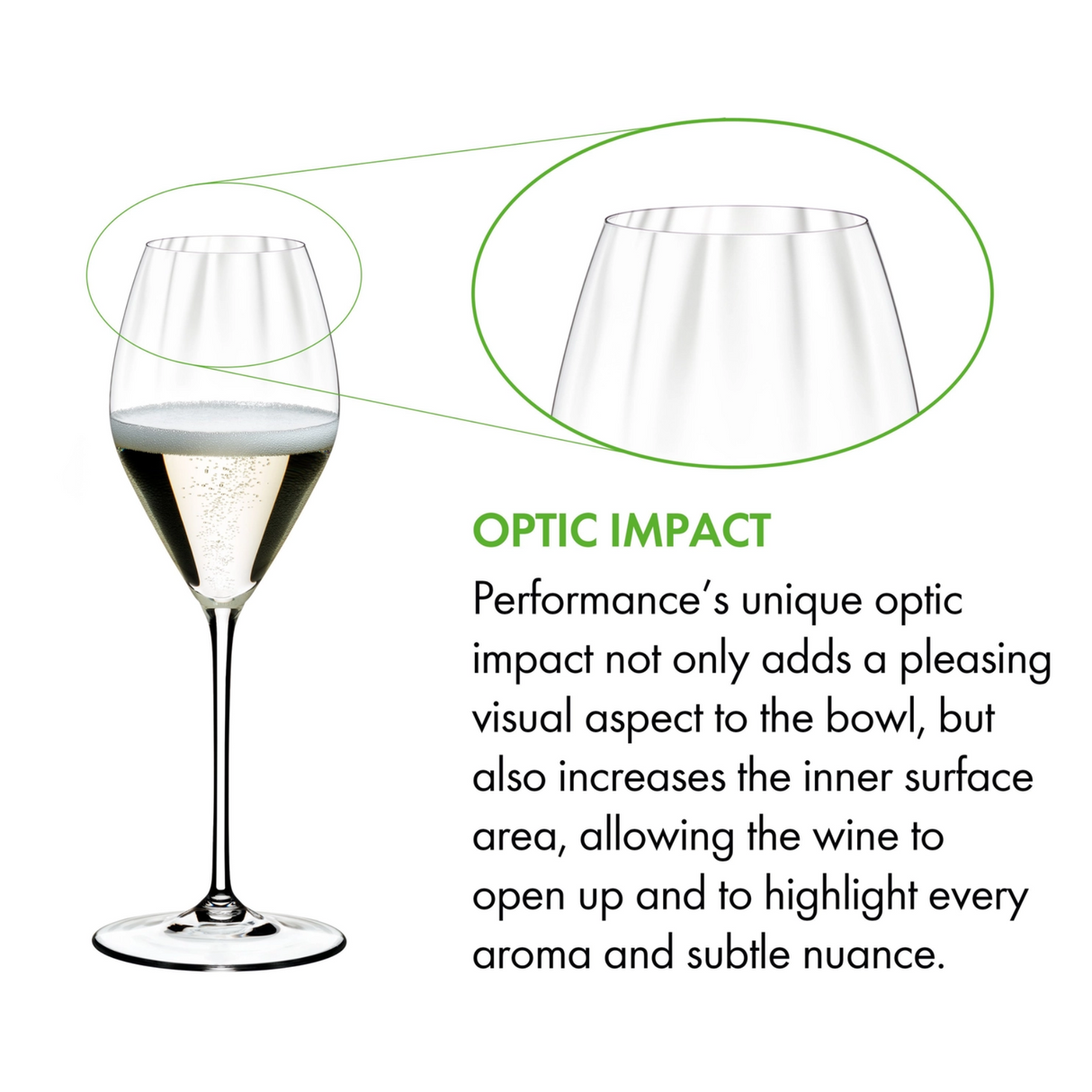 Riedel Restaurant Performance - Champagne / Sparkling Wine Glass 375ml - 0884/28 - Set of 6