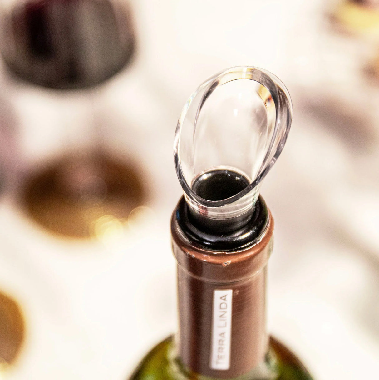 Vacu Vin Wine Pourer Server Clear Set Of 2