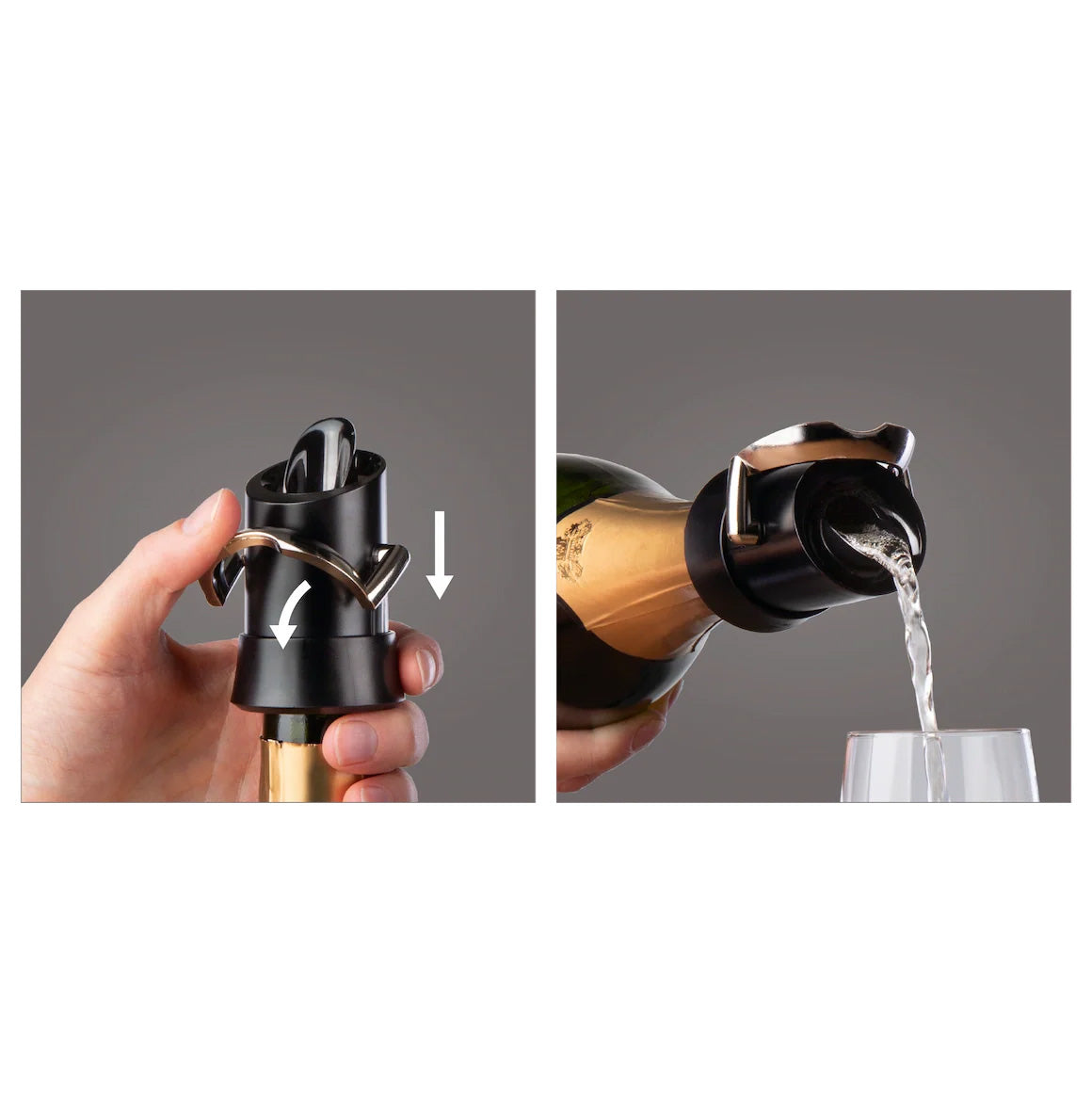 Vacu Vin Champagne Sparkling Wine Saver Pourer Stopper