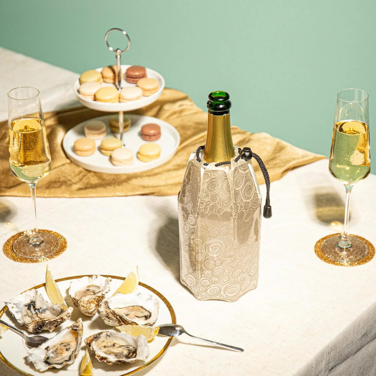 Vacu Vin Rapid Ice Champagne Cooler Sleeve - Platinum