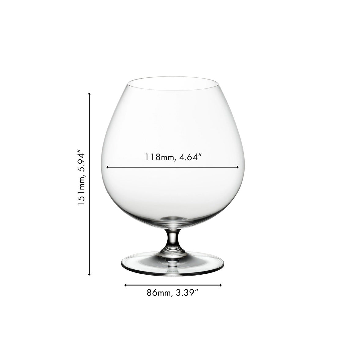Riedel Vinum Brandy Cognac Glass Set Of 2 6416 18