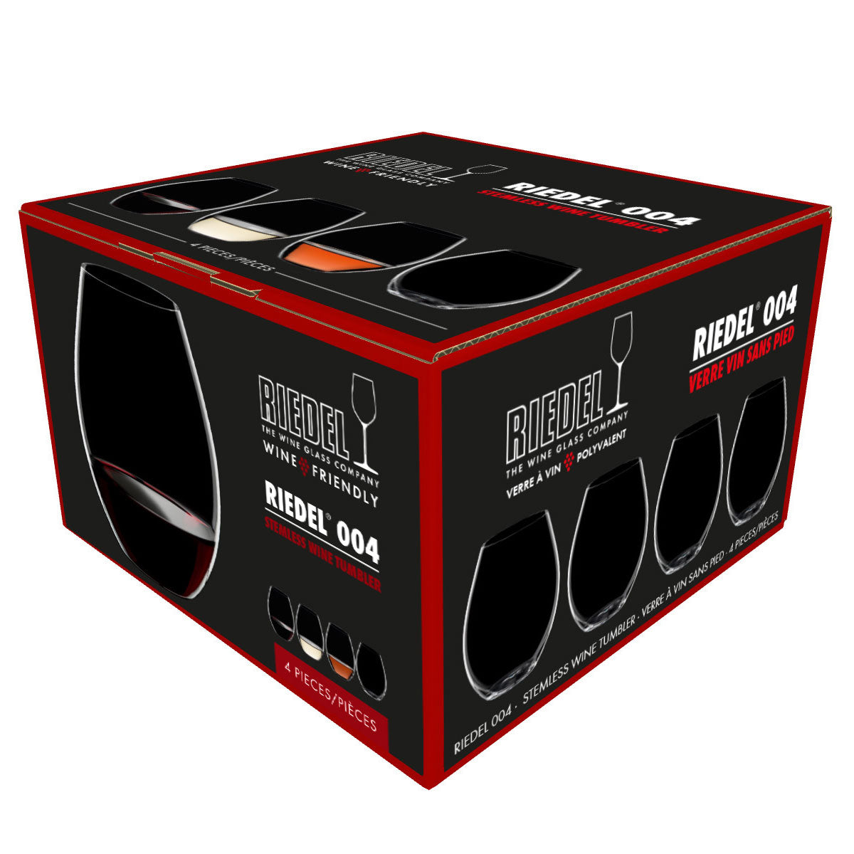 Riedel Wine Friendly Wine Water Tumblers 004 Set Of 4 6422 04