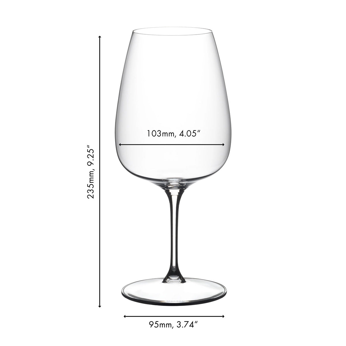 Riedel Restaurant Grape Cabernet Merlot Red Wine Glass 830ml 0424 0 Set Of 12