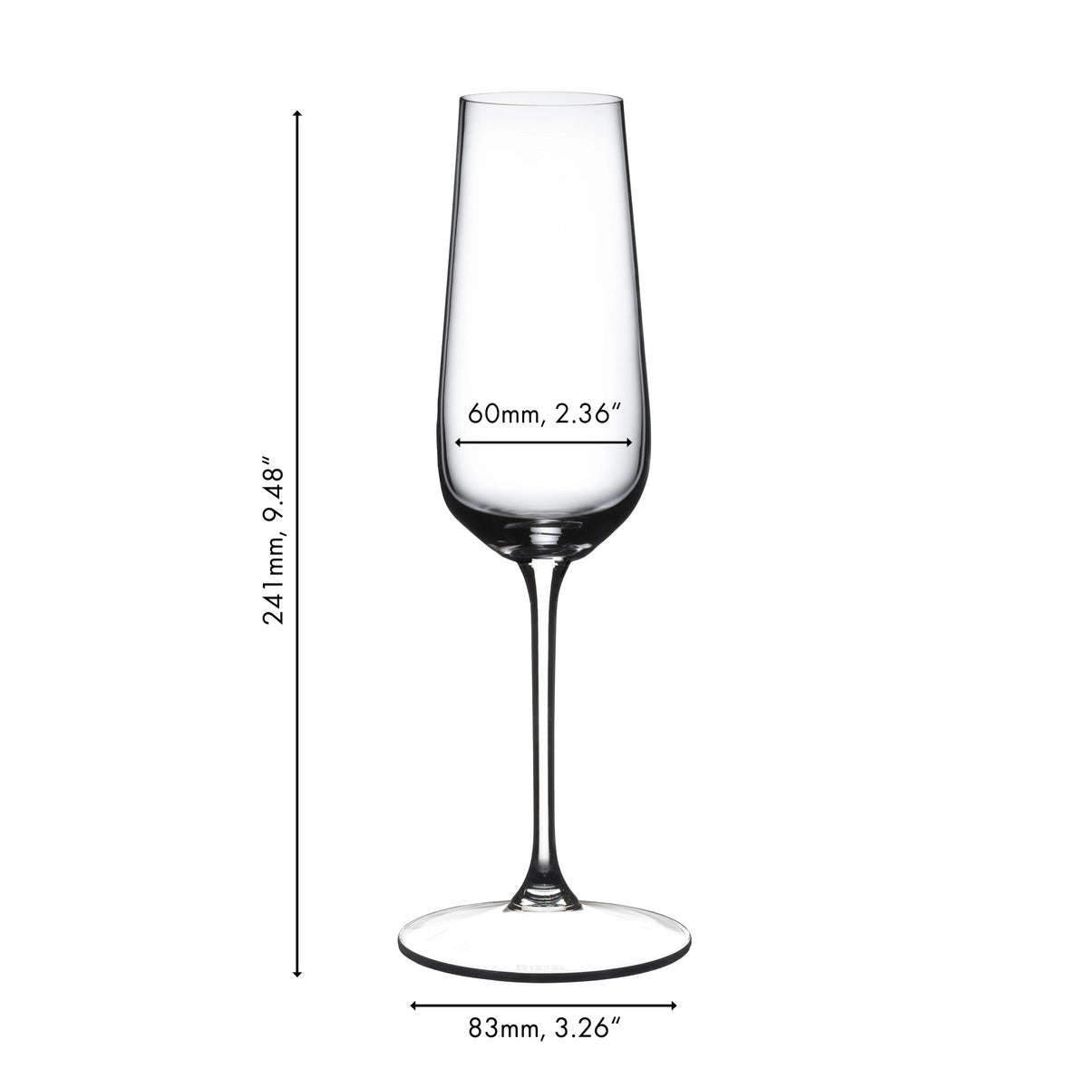 Riedel Restaurant Grape Champagne Sparkling Wine Glass 250ml 0424 08 Set Of 12