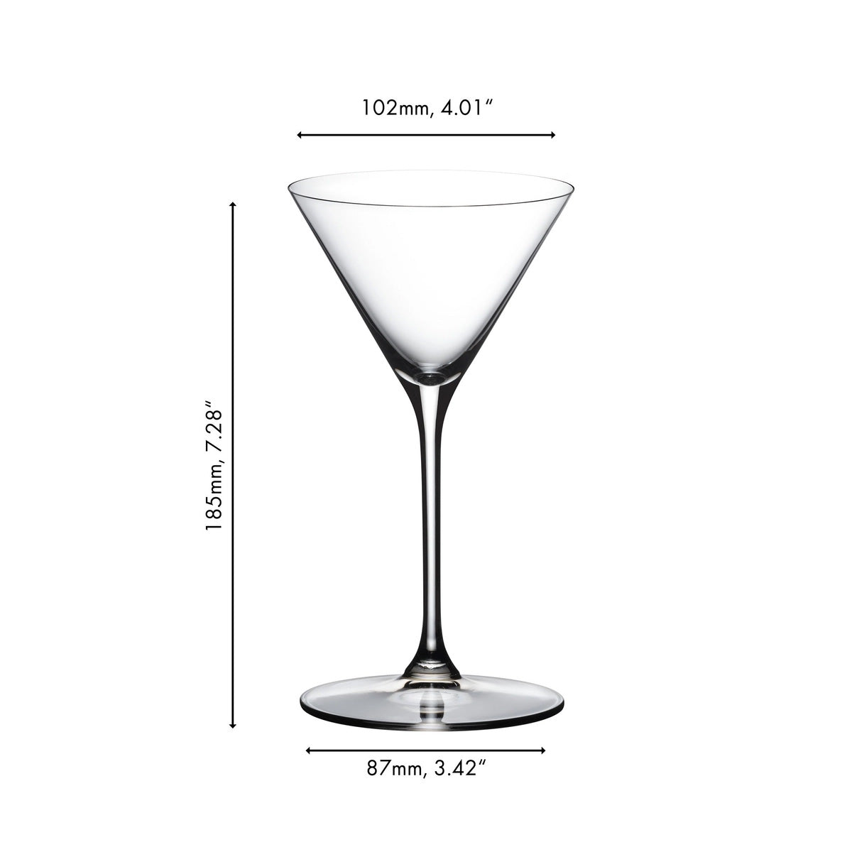 Riedel Restaurant Grape Martini Cocktail Glass 200ml 0424 77 Set Of 12