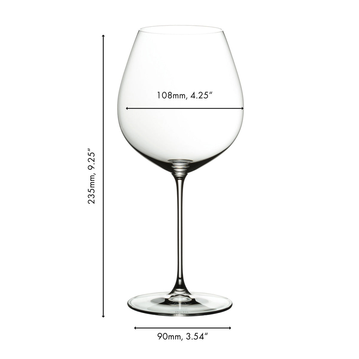 Riedel Veritas Old World Pinot Noir Glass Set Of 4 5449 07