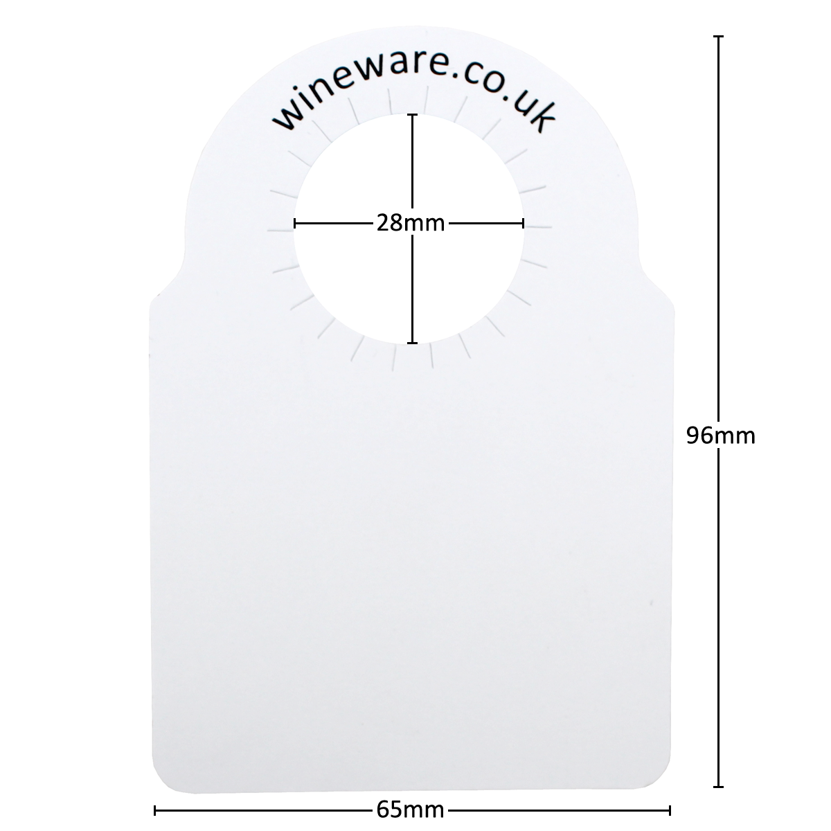 Wineware Card Wine Bottle Neck Tags Set Of 100