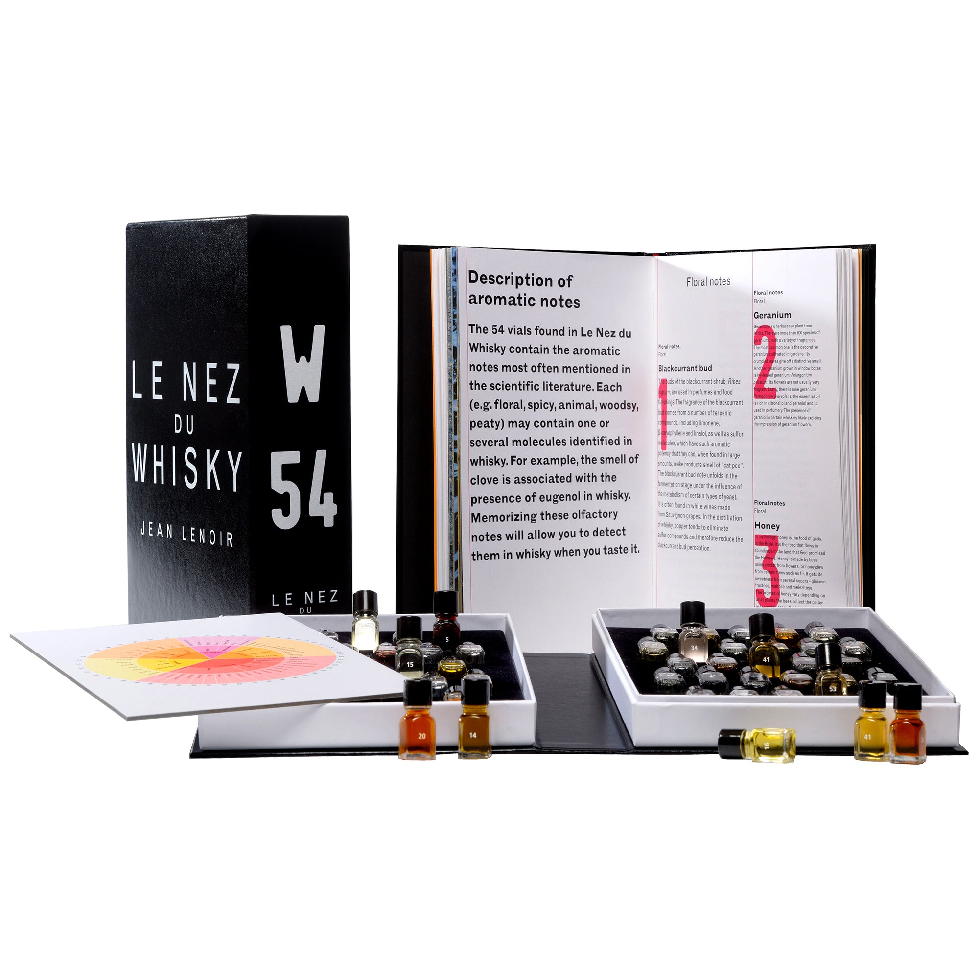 Le Nez Du Whisky - 54 Aromas - Whisky Aroma Kit, Whisky Education