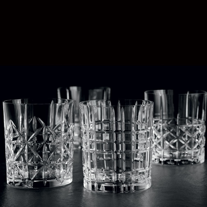 Nachtmann Highland Cut Glass Whisky Tumbler Set Of 4