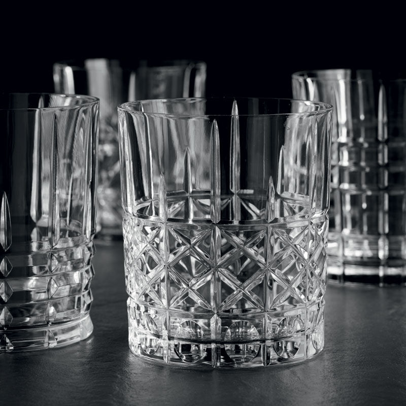 Nachtmann Highland Cut Glass Whisky Tumbler Set Of 4