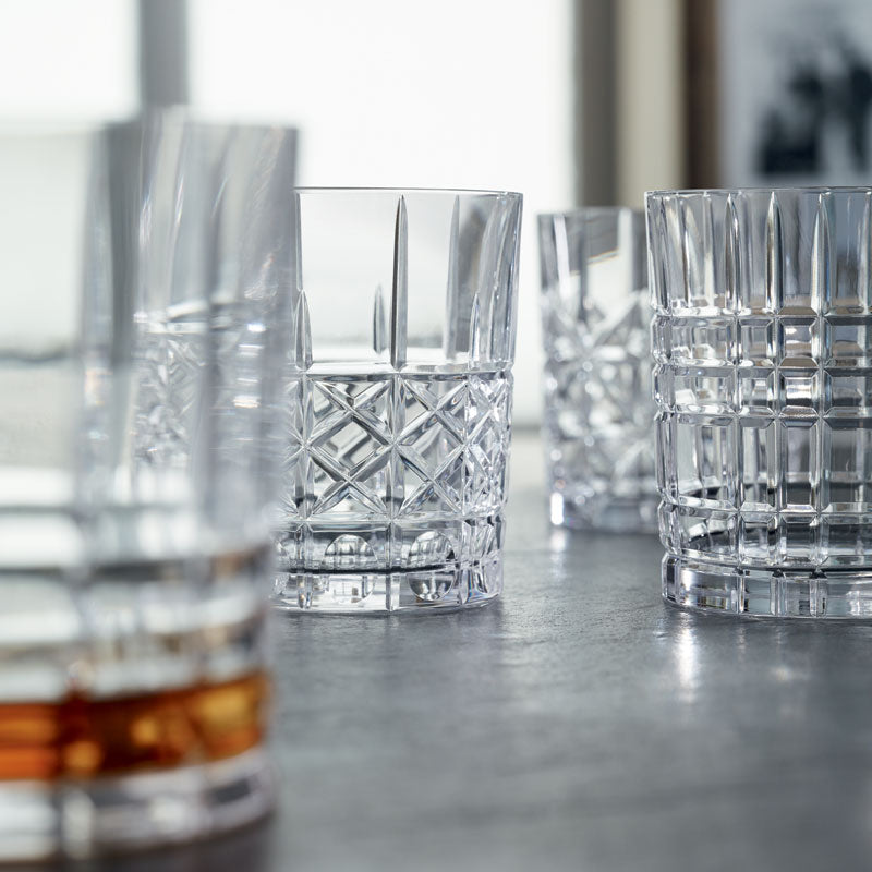 Nachtmann Highland Cut Glass Whisky Tumbler Set Of 4