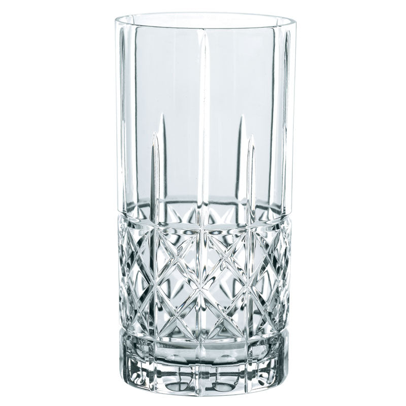 Nachtmann Highland Cut Glass Long Drink Mixer Tumbler Set Of 4