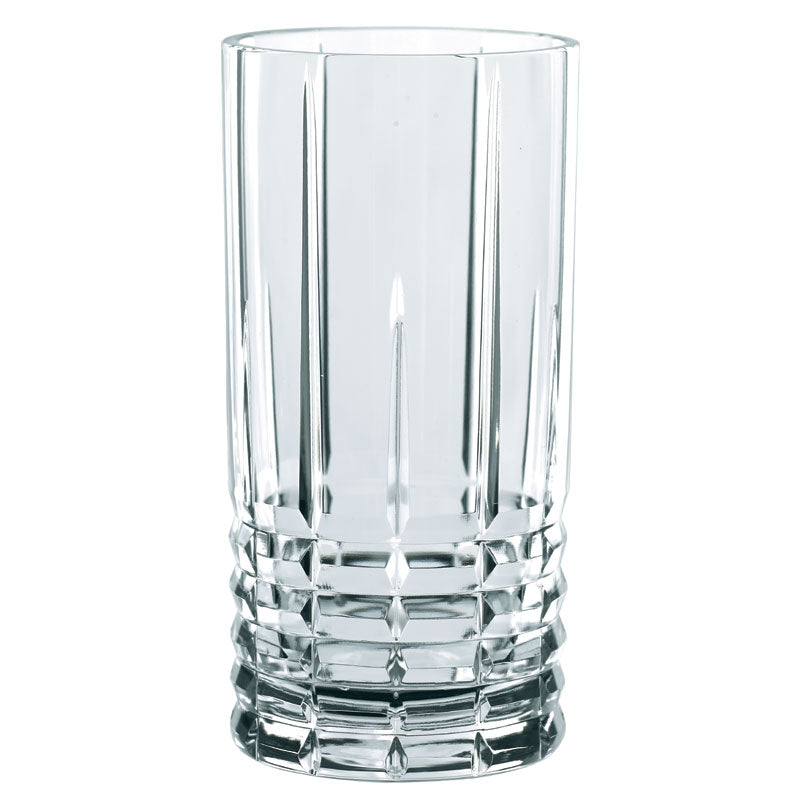 Nachtmann Highland Cut Glass Long Drink Mixer Tumbler Set Of 4