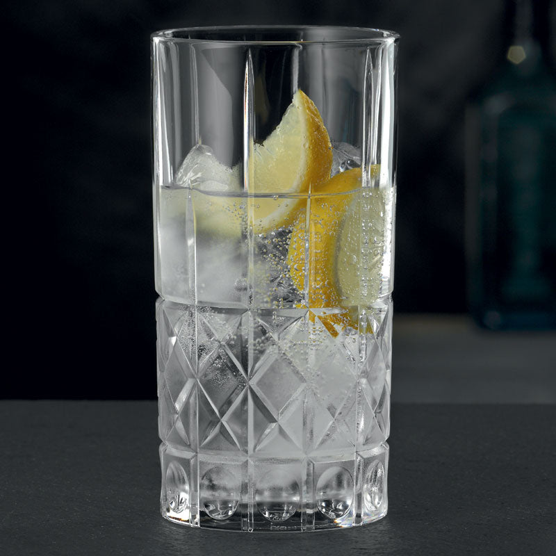 Nachtmann Highland Cut Glass Long Drink Mixer Tumbler Set Of 4