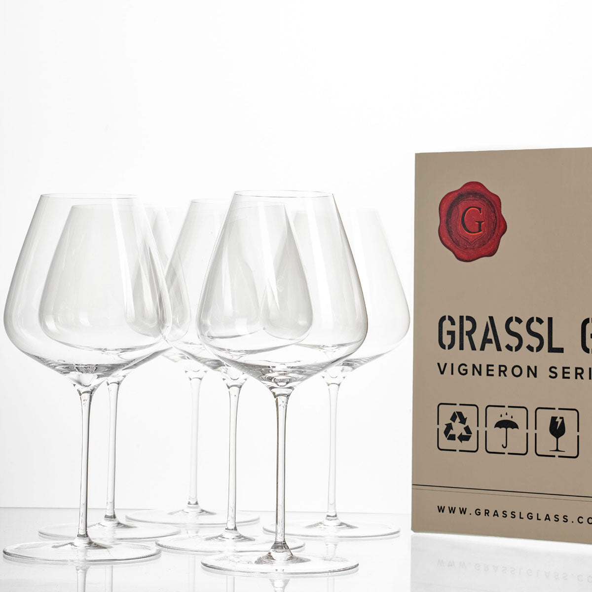 Grassl Glass Vigneron Series Cru Red Wine Glass Set Of 6