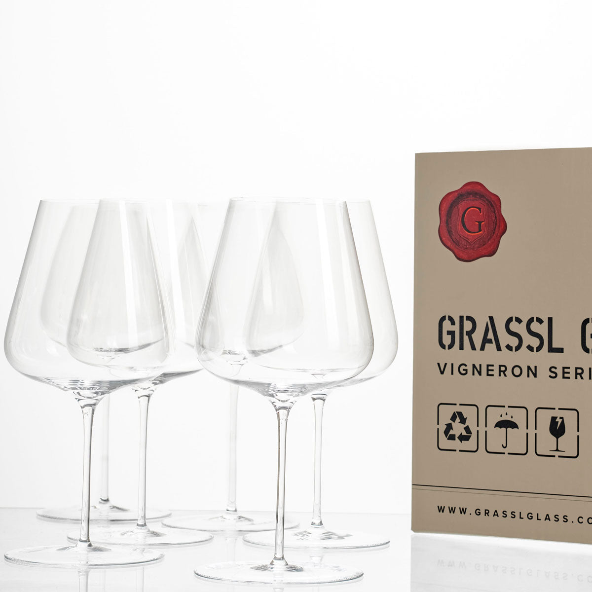 Grassl Glass Vigneron Series 1855 Red Wine Glass Set Of 6