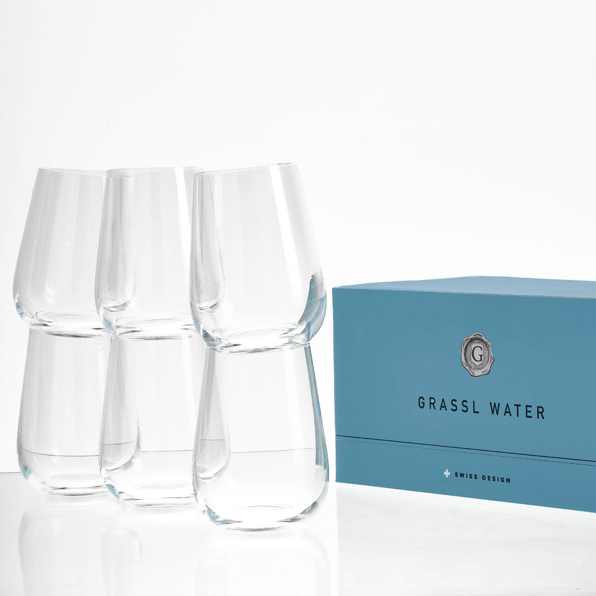 Grassl Glass Elemental Series Stemless All Round Red White Wine Water Glass Set Of 2
