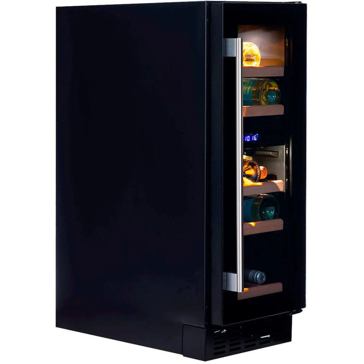 Dunavox Flow 17 Bottle 2-Temperature Built-In Undercounter Wine Cabinet - Black DAUF-17.58DB