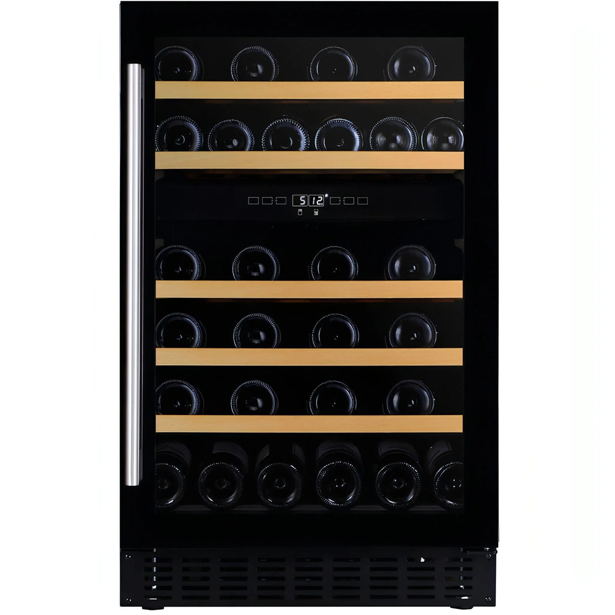 Dunavox Flow 38 Bottle 2 Temperature Built In Undercounter Wine Cabinet Black Dauf 38 100db