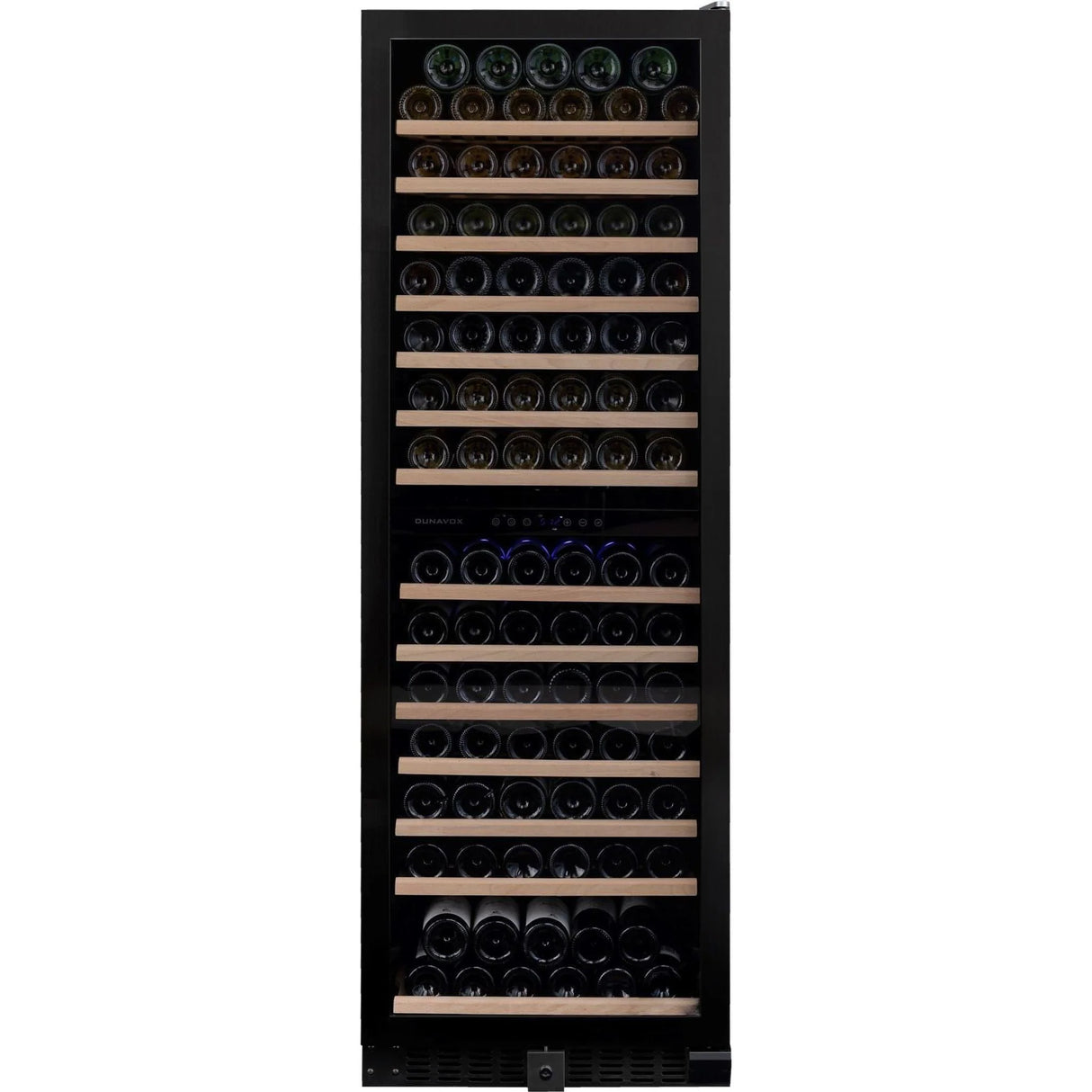 Dunavox Grande 166 Bottle 2-Temperature Freestanding Wine Cabinet - Black DX-166.428DBK
