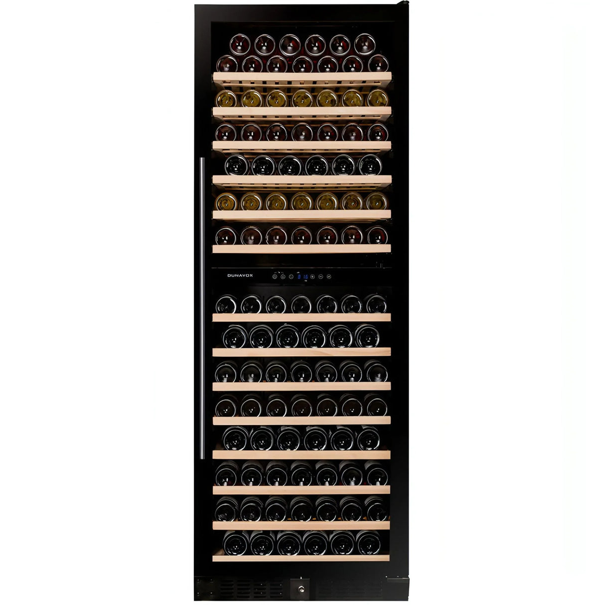 Dunavox Grande 181 Bottle 2-Temperature Freestanding Wine Cabinet - Black DX-181.490DBK