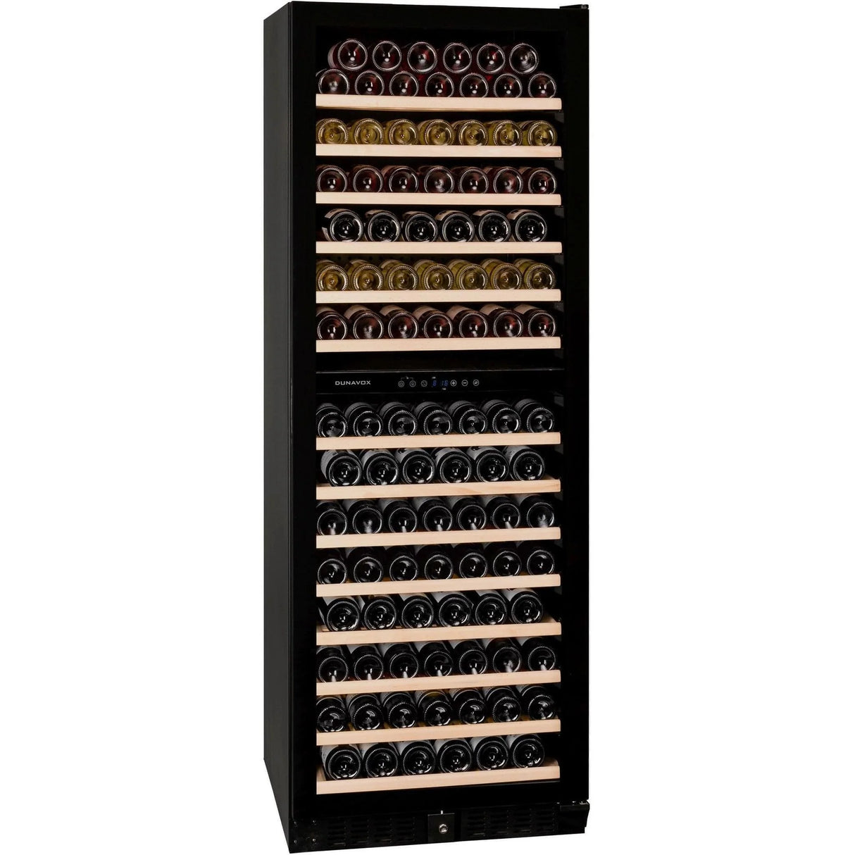 Dunavox Grande 181 Bottle 2-Temperature Freestanding Wine Cabinet - Black DX-181.490DBK