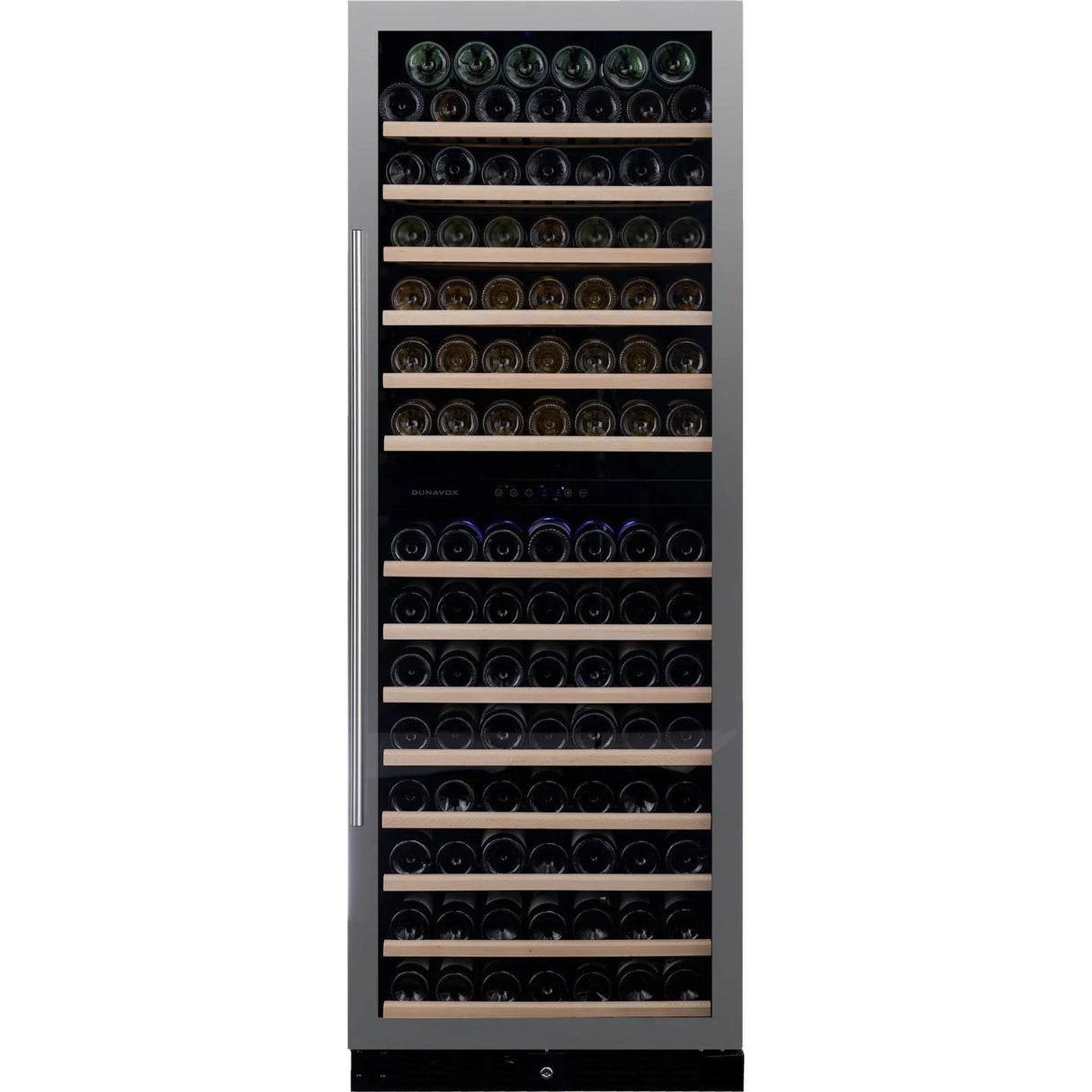 Dunavox Wine Cabinet Grande 2 Temperature Freestanding Stainless Steel Dx 181 490sdsk