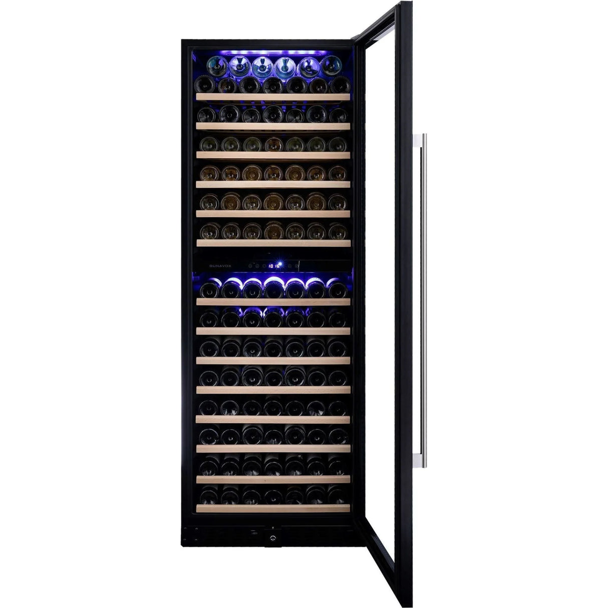 Dunavox Wine Cabinet Grande 2 Temperature Freestanding Stainless Steel Dx 181 490sdsk