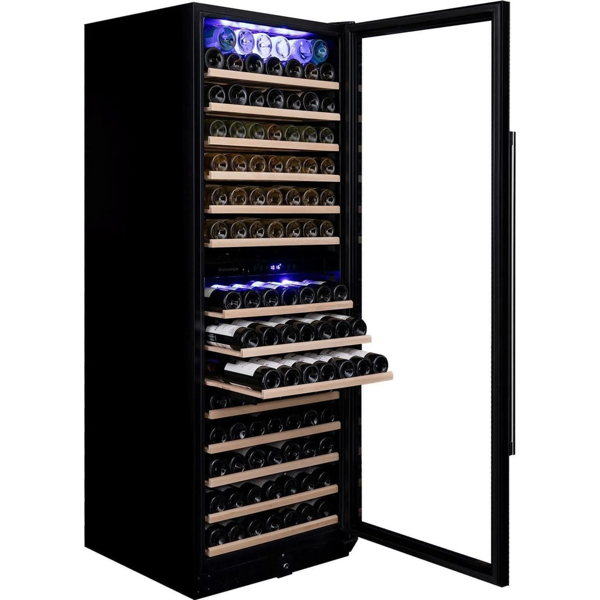 Dunavox Wine Cabinet Grande 2 Temperature Freestanding Stainless Steel Dx 181 490sdsk