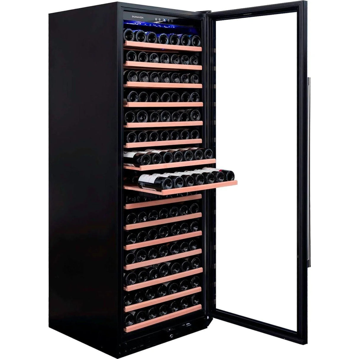 Dunavox Grande 194 Bottle Single Temperature Freestanding Wine Cabinet - Black DX-194.490BK