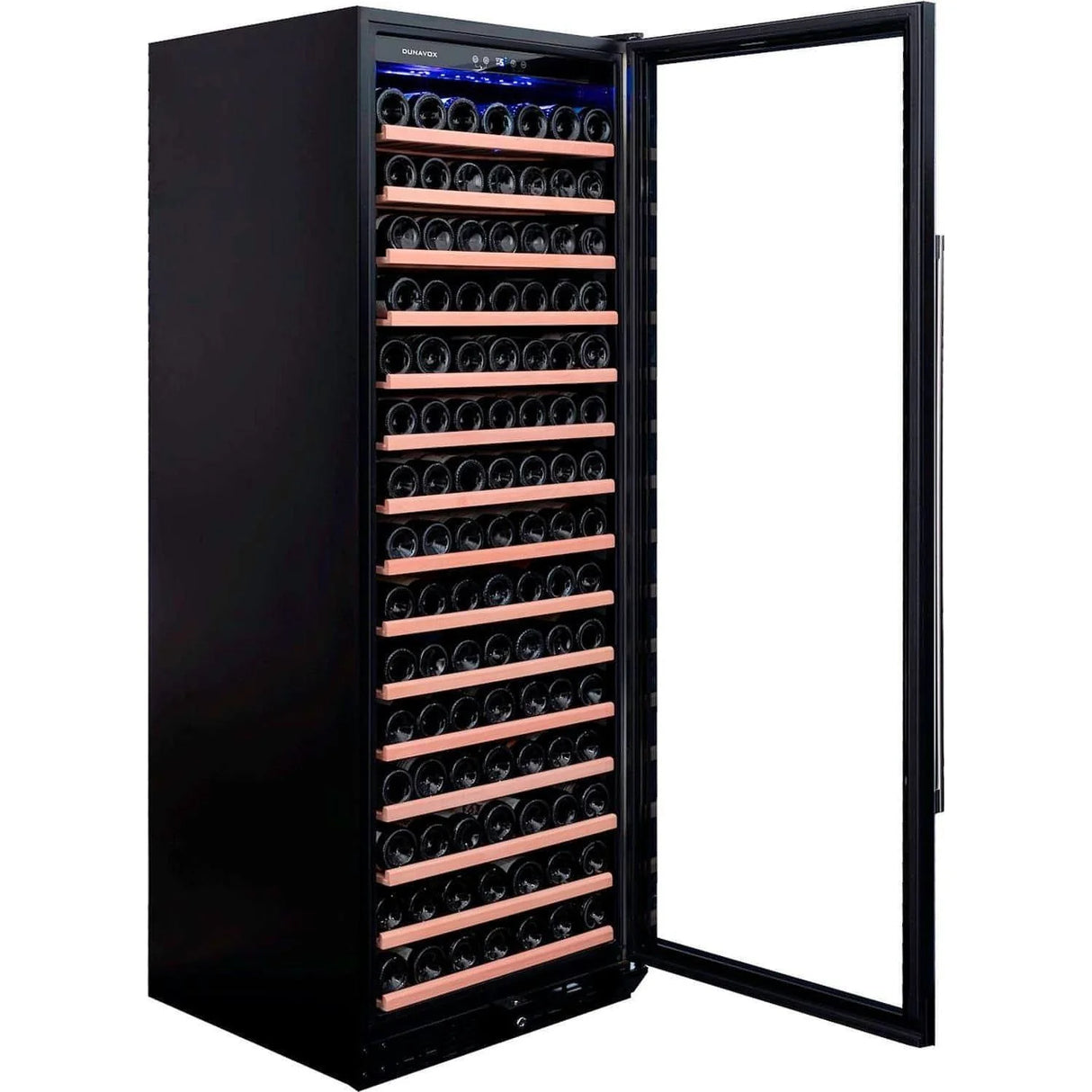 Dunavox Grande 194 Bottle Single Temperature Freestanding Wine Cabinet - Black DX-194.490BK