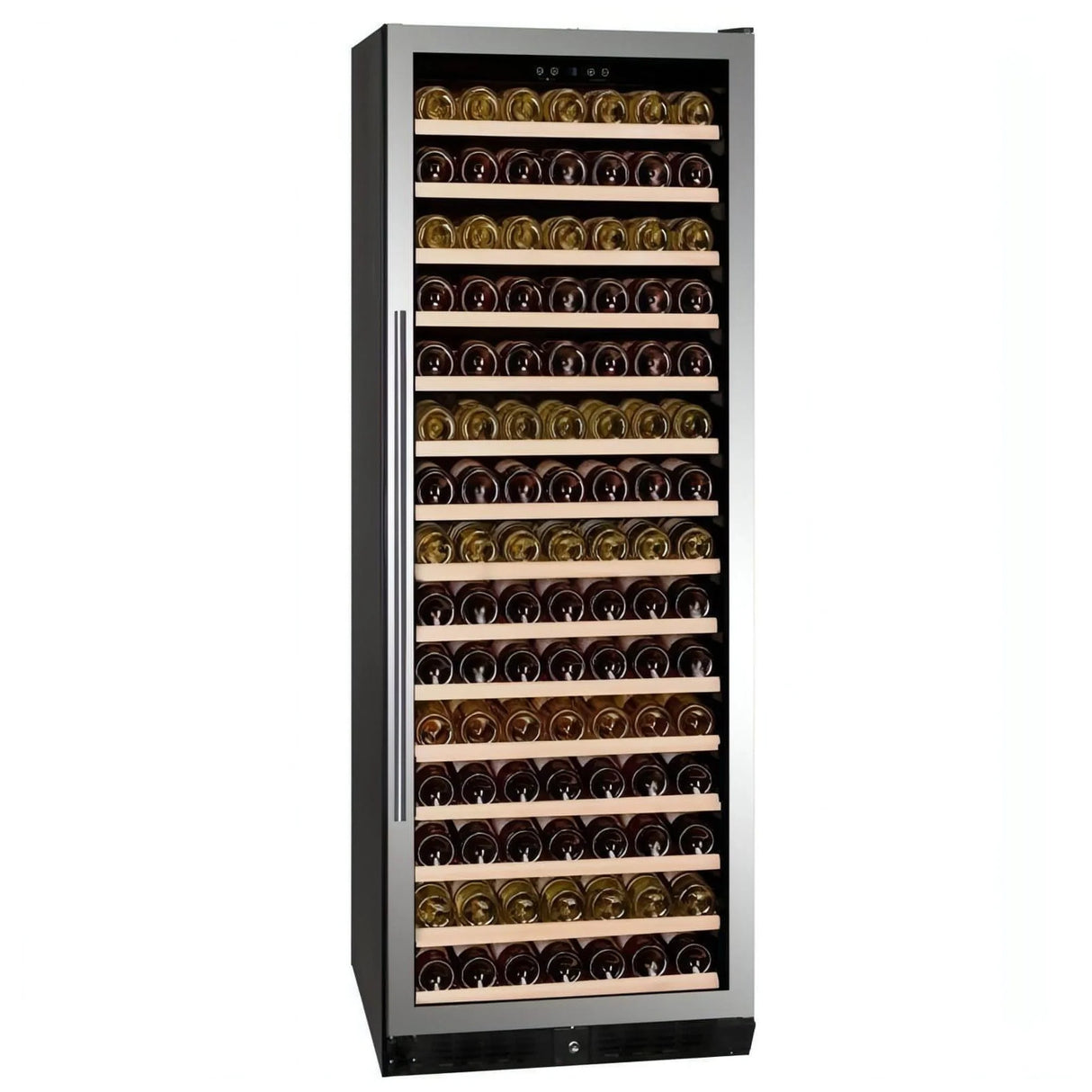 Dunavox Grande 194 Bottle Single Temperature Freestanding Wine Cabinet - Stainless Steel DX-194.490SSK