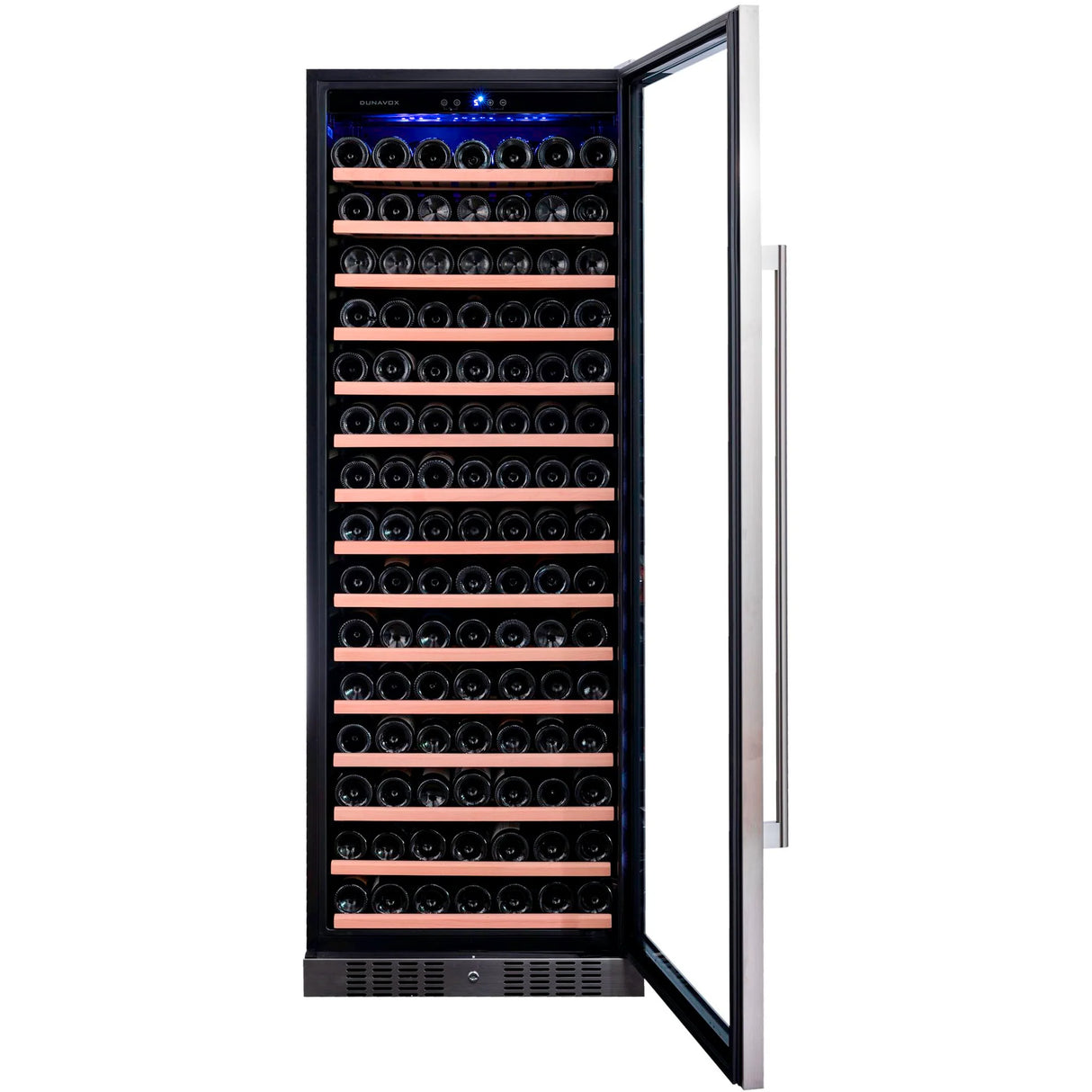 Dunavox Grande 194 Bottle Single Temperature Freestanding Wine Cabinet - Stainless Steel DX-194.490SSK