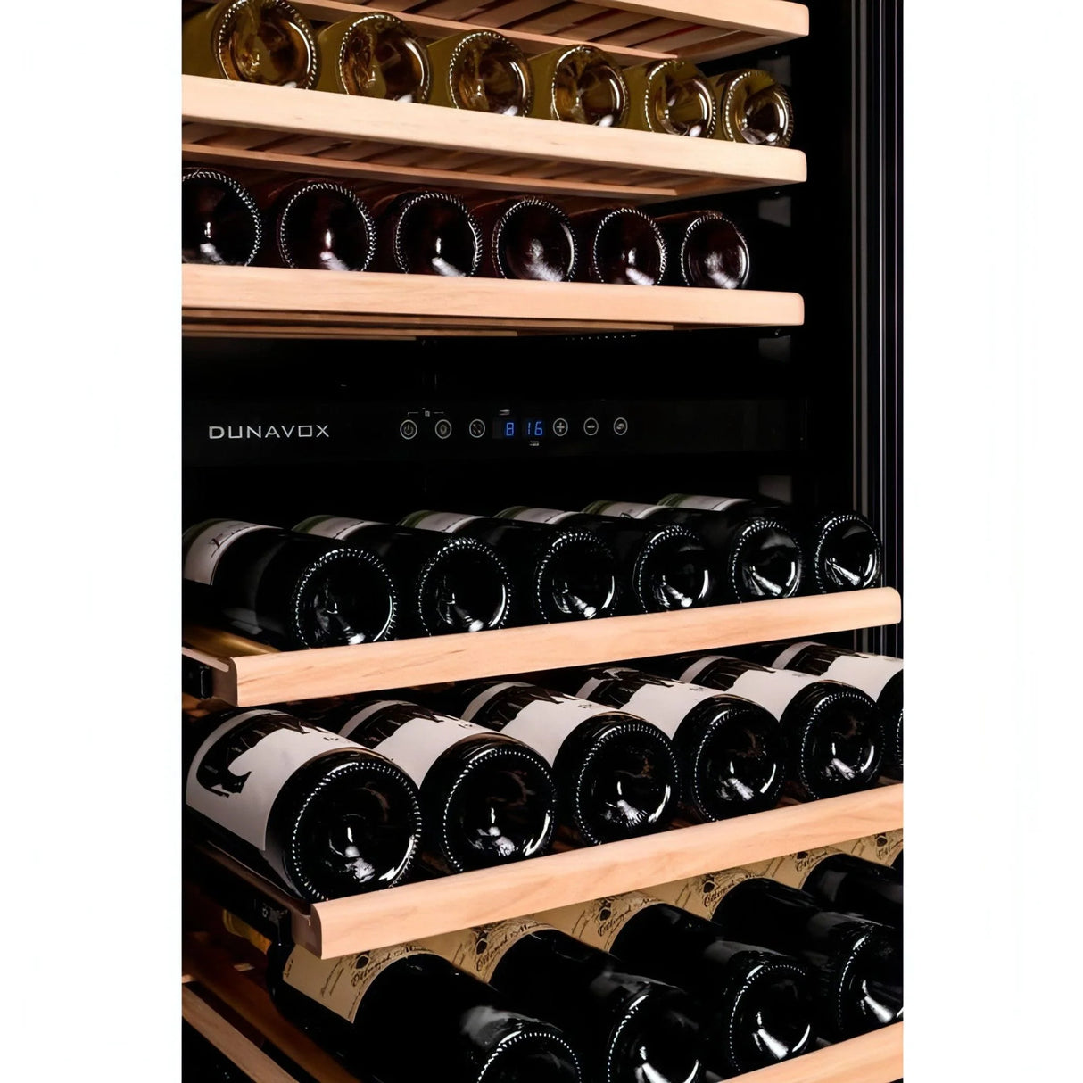Dunavox Wine Cabinet Grande 2 Temperature Freestanding Stainless Steel Dx 94 270sdsk