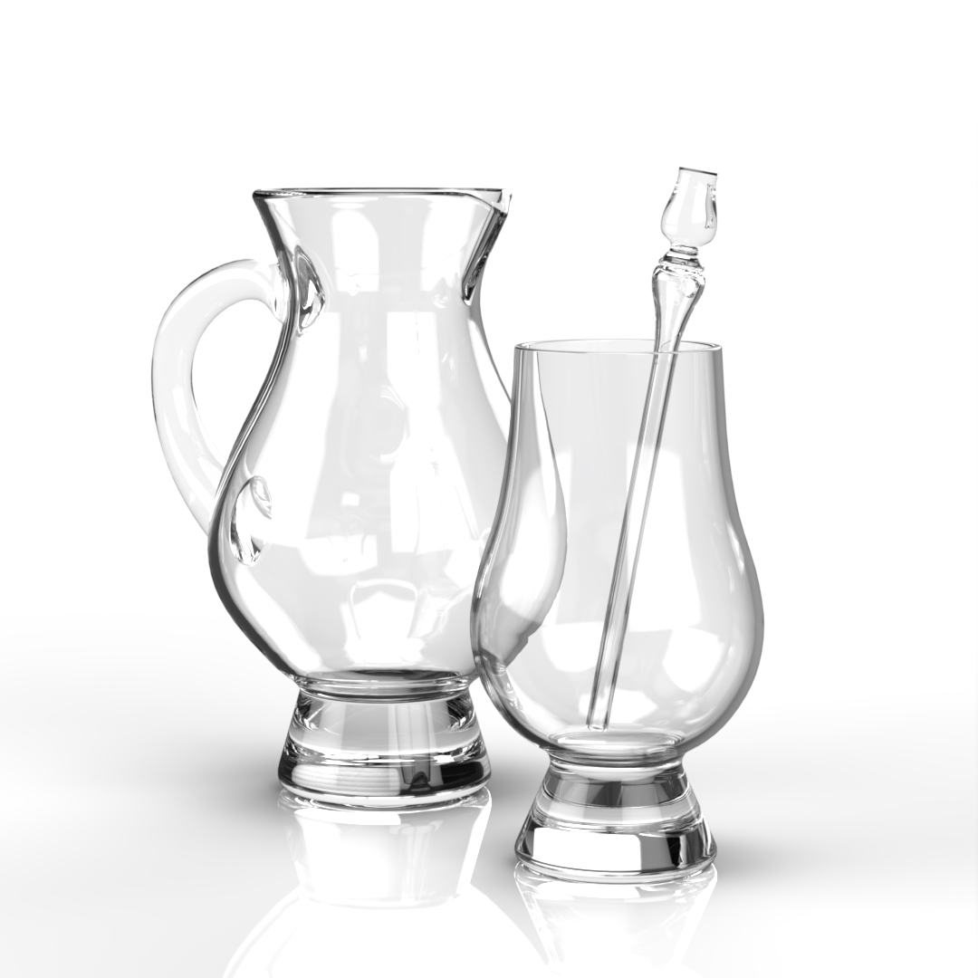 The Glencairn Official Whisky Glass Jug Pipette Bundle
