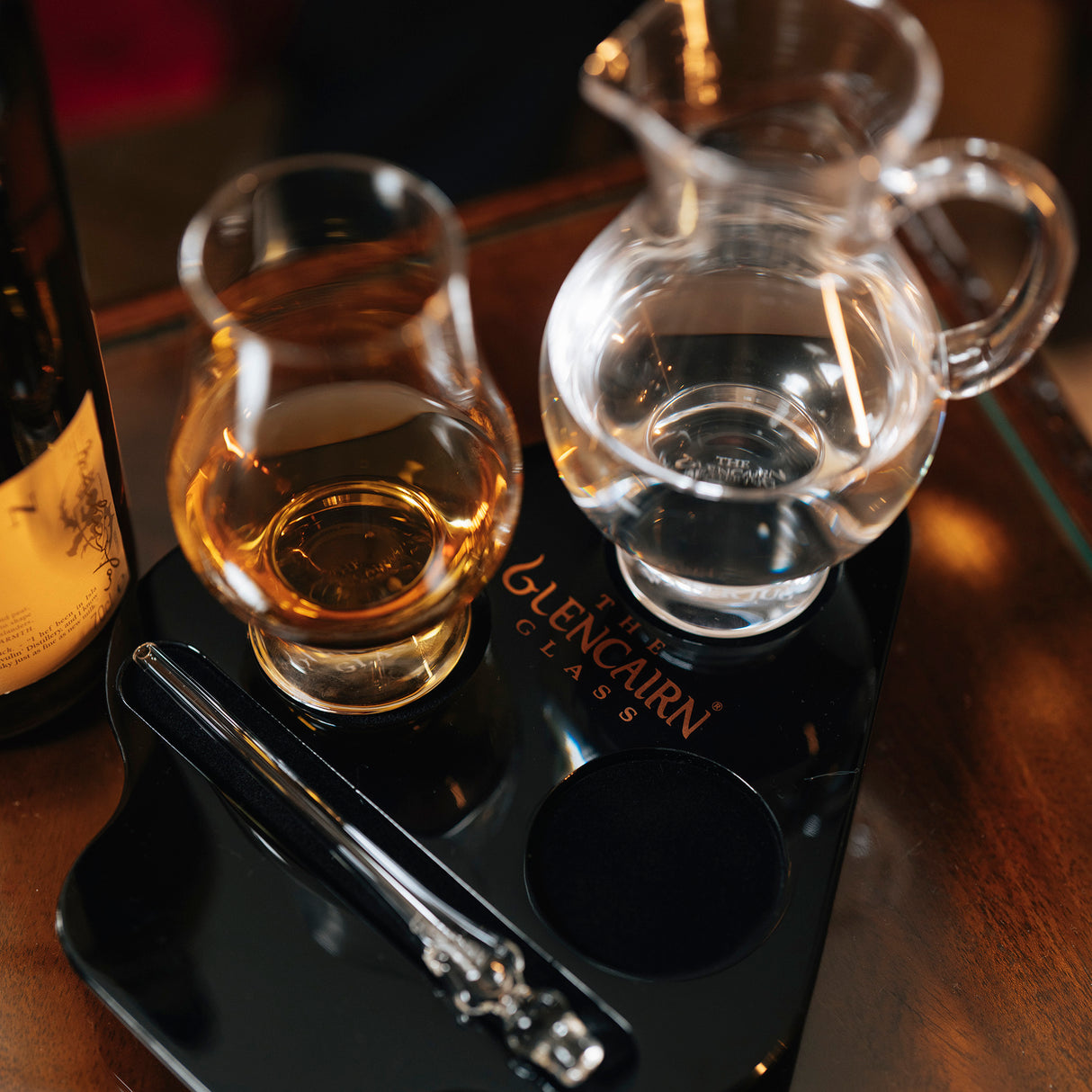 The Glencairn Official Whisky Glass, Whisky Jug and Pipette Flight Tray - 2 Glasses, 1 Jug & 1 Pipette
