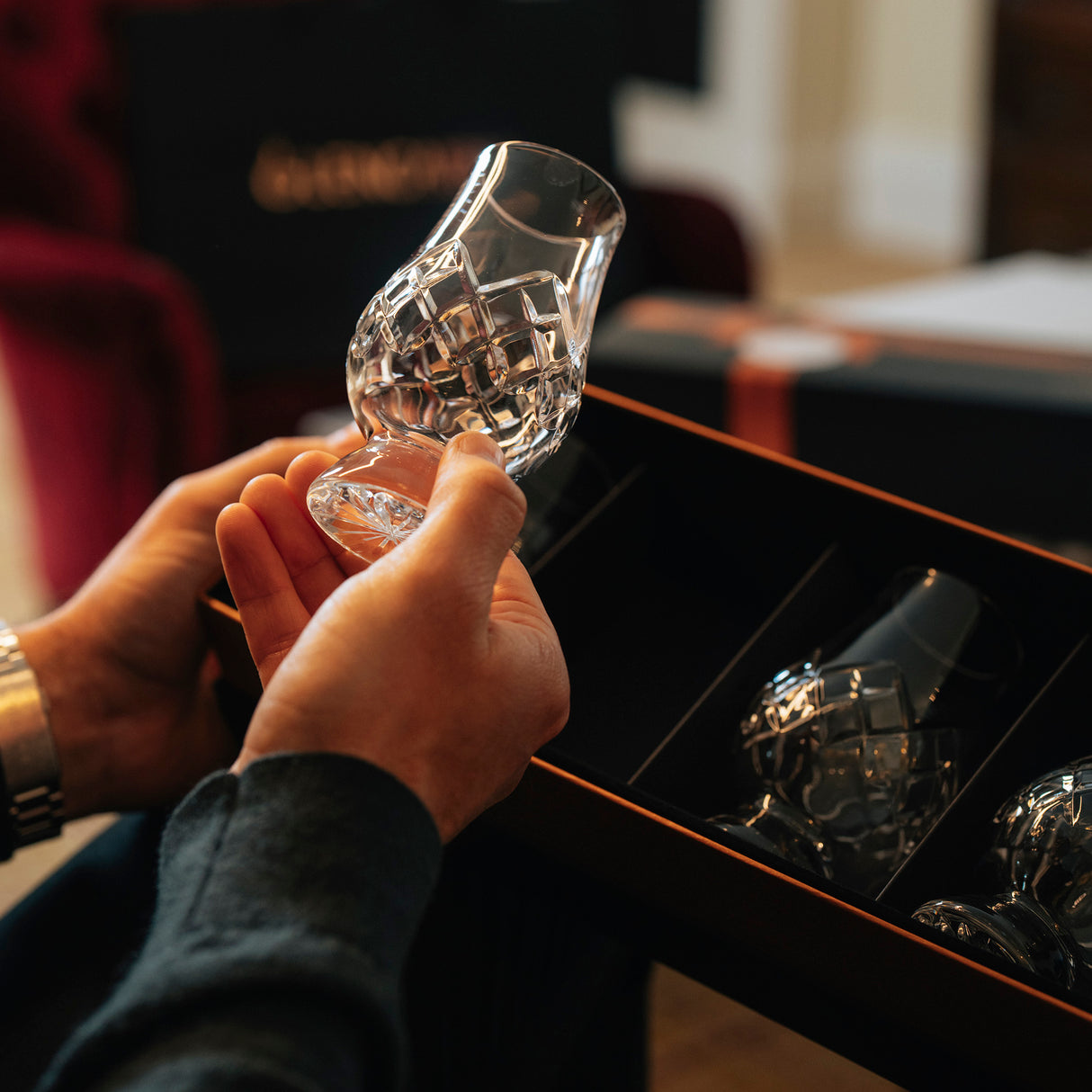 The Glencairn Official Cut Crystal Whisky Glass Set Of 4 Presentation Box