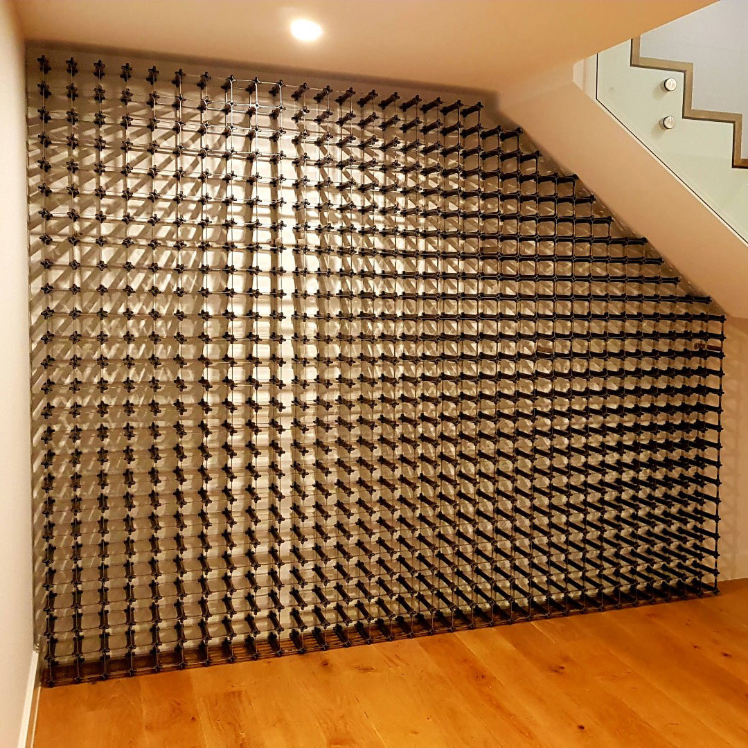 NOOK 50/60 Bottle Self-Assembly Wine Rack - Black