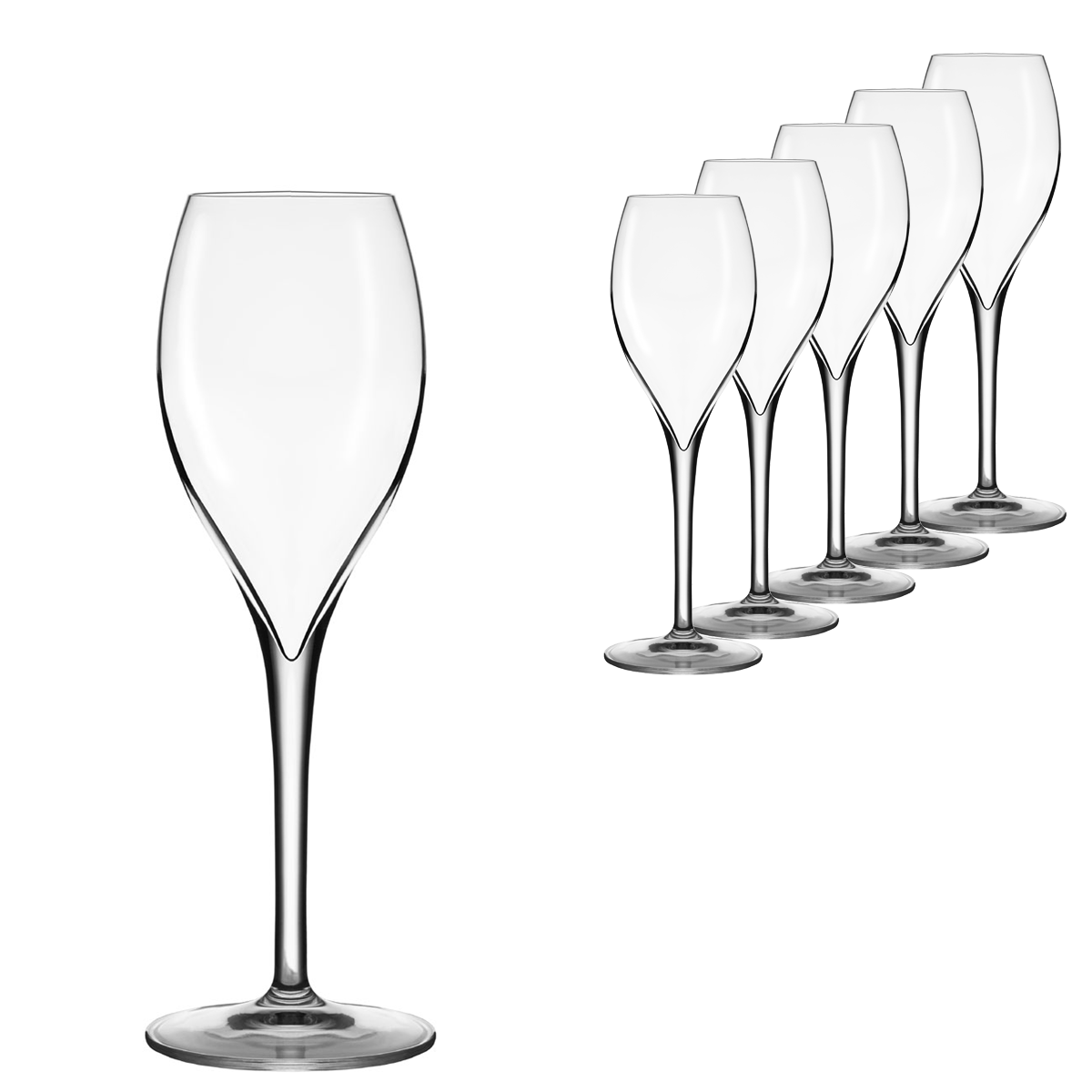 Lehmann Glass Opale Champagne Sparkling Wine Glass 100ml Set Of 6
