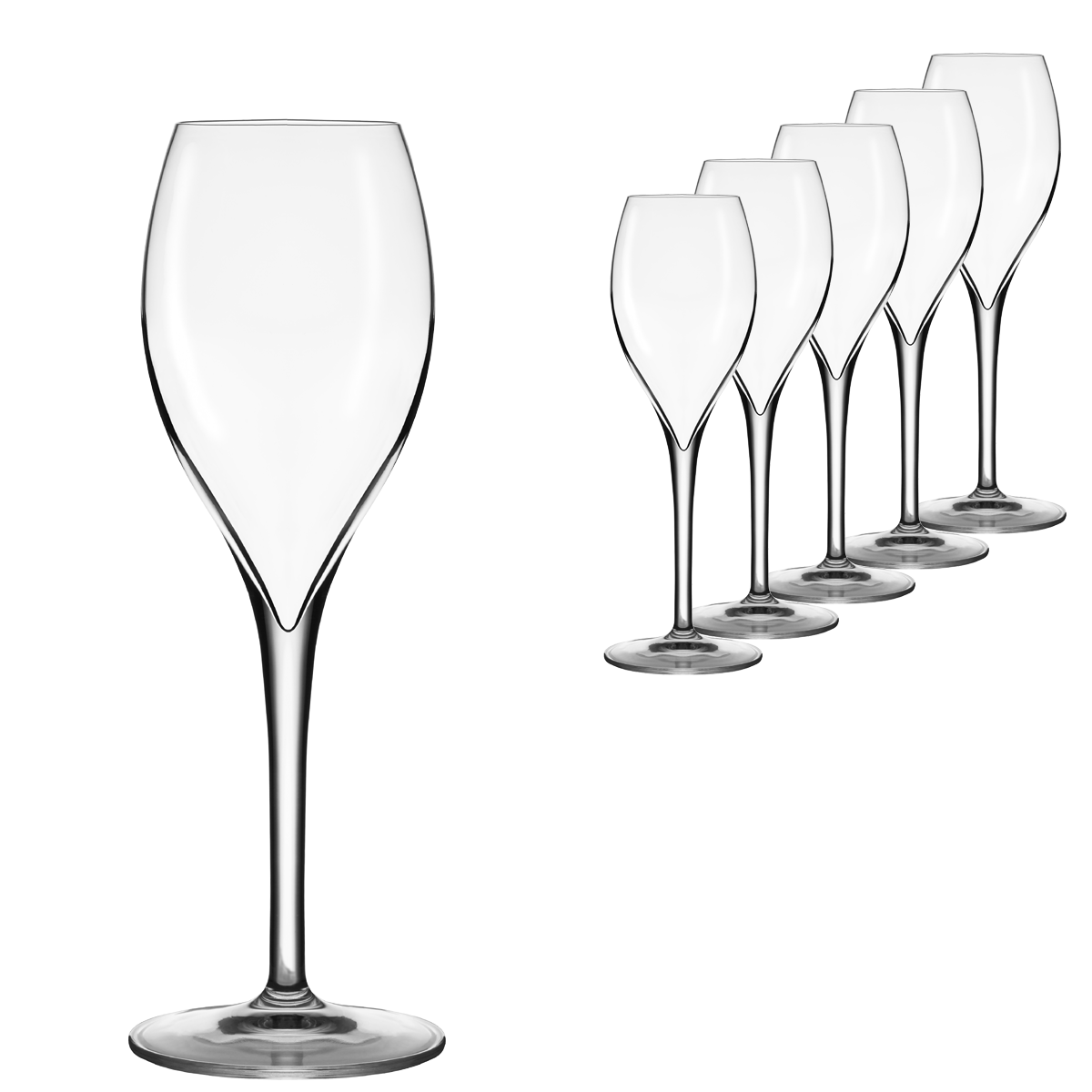 Lehmann Glass Opale Champagne Sparkling Wine Glass 160ml Set Of 6