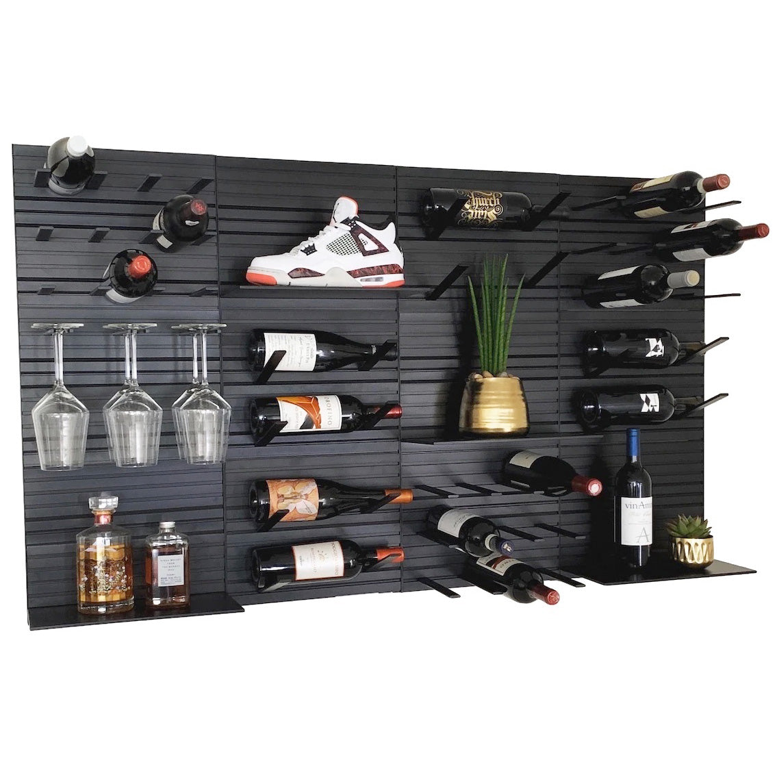 Stact Pro Wall Mounted Stemware Rack Set Of 4
